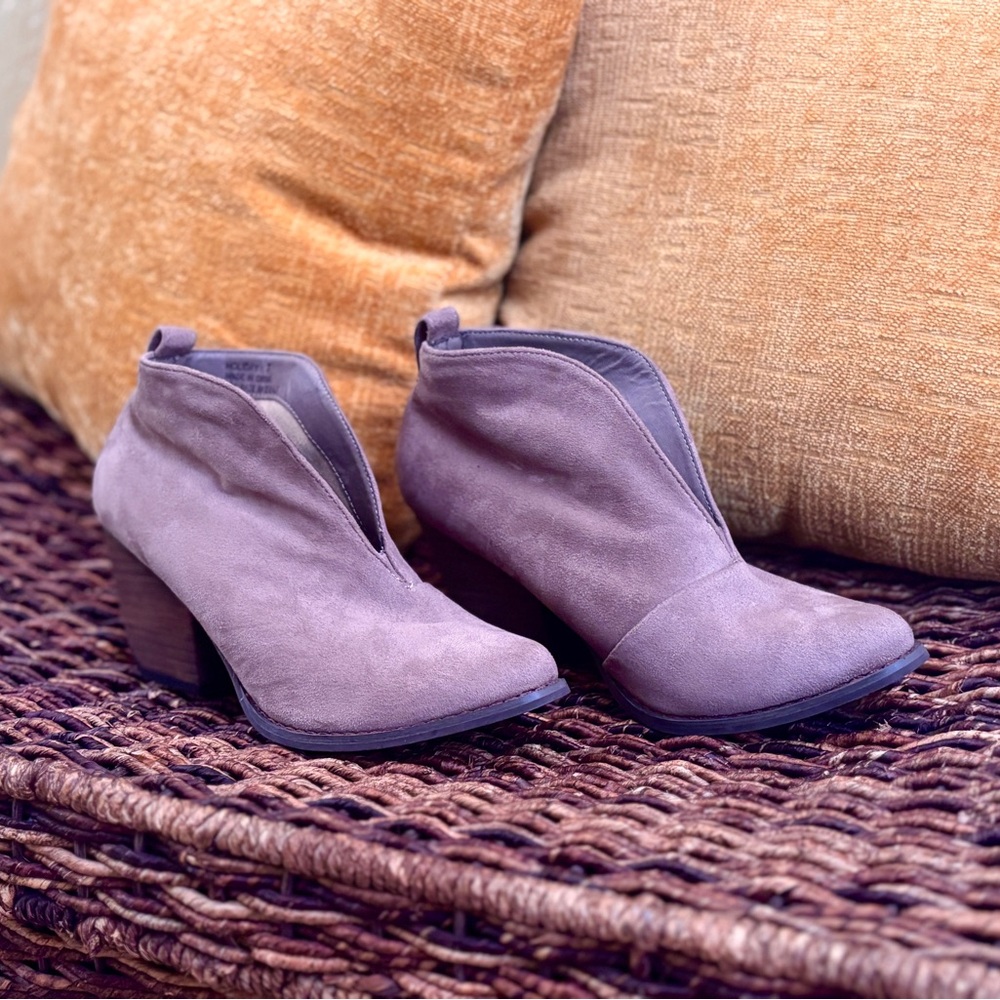 Tan Suede Corky Ankle Booties